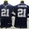 Nike Dallas Cowboys #21 Deion Sanders Blue Elite Jersey
