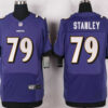 Men’s Baltimore Ravens #79 Ronnie Stanley Purple Team Color Stitched NFL Nike Elite Jersey