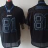Nike Detroit Lions #81 Calvin Johnson Lights Out Black Elite Jersey