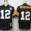 Pittsburgh Steelers #12 Terry Bradshaw Black Throwback Jersey