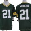Nike Green Bay Packers #21 Charles Woodson Green Elite Jersey