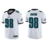 Men’s Philadelphia Eagles #98 Jalen Carter White Vapor Untouchable Limited Stitched Jersey