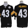 Size 60 4XL-Troy Polamalu Pittsburgh Steelers #43 Black Stitched Nike Elite NFL Jerseys