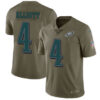 Nike Philadelphia Eagles #4 Jake Elliott Olive Men’s Stitched NFL Limited 2017 Salute To Service Jersey