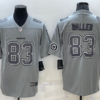 Men’s Las Vegas Raiders #83 Darren Waller LOGO Grey Atmosphere Fashion 2022 Vapor Untouchable Stitched Limited Jersey