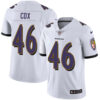 Nike Baltimore Ravens #46 Morgan Cox White Men’s Stitched NFL Vapor Untouchable Limited Jersey