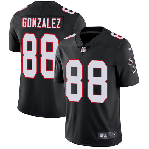 Nike Atlanta Falcons #88 Tony Gonzalez Black Alternate Men’s Stitched NFL Vapor Untouchable Limited Jersey