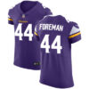 Men’s Nike Minnesota Vikings #44 Chuck Foreman Purple Team Color Stitched NFL Vapor Untouchable Elite Jersey