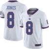 Giants #8 Daniel Jones White Men’s Stitched Football Limited Rush Jersey