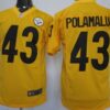 Nike Pittsburgh Steelers #43 Troy Polamalu Yellow Game Jersey