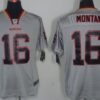 Nike San Francisco 49ers #16 Joe Montana Lights Out Gray Elite Jersey