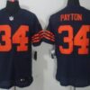 Nike Chicago Bears #34 Walter Payton Blue With Orange Elite Jersey