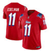 Men’s New England Patriots #11 Julian Edelman Red 2023 F.U.S.E. Vapor Limited Football Stitched Jersey