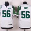 Men’s New York Jets #56 Demario Davis White Road NFL Nike Elite Jersey