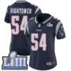 #54 Limited Dont’a Hightower Navy Blue Nike NFL Home Women’s Jersey New England Patriots Vapor Untouchable Super Bowl LIII Bound
