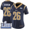 #26 Limited Mark Barron Navy Blue Nike NFL Home Women’s Jersey Los Angeles Rams Vapor Untouchable Super Bowl LIII Bound