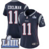 Women’s New England Patriots #11 Julian Edelman Navy Blue Nike NFL Home Vapor Untouchable Super Bowl LIII Bound Limited Jersey