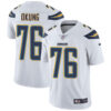 Nike Chargers #76 Russell Okung White Men’s Stitched NFL Vapor Untouchable Limited Jersey