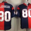 Nike Houston Texans #80 Andre Johnson Blue/Red Two Tone Elite Jersey