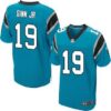 Men’s Carolina Panthers #19 Ted Ginn Jr Light Blue Alternate NFL Nike Elite Jersey