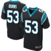 Panthers #53 Brian Burns Black Team Color Men’s Stitched Football Elite Jersey