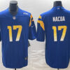 Men’s Los Angeles Rams #17 Puka Nacua Blue Vapor Untouchable Limited Football Stitched Jersey