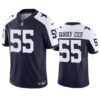 Men’s Dallas Cowboys #55 Leighton Vander Esch Navy 2023 F.U.S.E. Vapor Limited Stitched Football Jersey