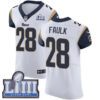 #28 Elite Marshall Faulk White Nike NFL Road Men’s Jersey Los Angeles Rams Vapor Untouchable Super Bowl LIII Bound