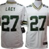Nike Green Bay Packers #27 Eddie Lacy White Game Jersey