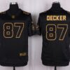 Nike Jets #87 Eric Decker Black Men’s Stitched NFL Elite Pro Line Gold Collection Jersey