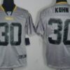 Nike Green Bay Packers #30 John Kuhn Lights Out Gray Elite Jersey