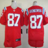 Nike New England patriots #87 Rob Gronkowski Red Elite Jersey