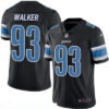 Men’s Detroit Lions #93 Tyrunn Walker Black 2016 Color Rush Stitched NFL Nike Limited Jersey