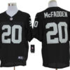 Size 60 4XL-Darren McFadden Oakland Raiders #20 Black Stitched Nike Elite NFL Jerseys