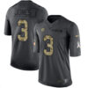 Men’s Pittsburgh Steelers #3 Landry Jones Black Anthracite 2016 Salute To Service Stitched NFL Nike Limited Jersey