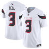 Men’s Houston Texans #3 Tank Dell White 2024 Vapor F.U.S.E. Limited Stitched Jersey