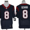 Size 60 4XL-Matt Schaub Houston Texans #8 Navy Blue Stitched Nike Elite NFL Jerseys