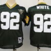 BIG Size Men’s Green Bay Packers #92 Reggie White Green 75TH Throwback Jersey