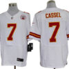 Size 60 4XL-Matt Cassel Kansas City Chiefs #7 White Stitched Nike Elite NFL Jerseys