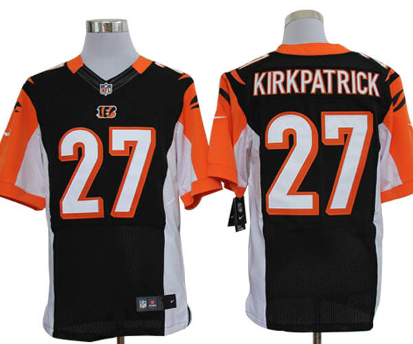 Size 60 4XL-Dre Kipkpatrick Cincinnati Bengals #27 Black Stitched Nike Elite NFL Jerseys