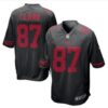 New San Francisco 49ers #87 Dwight Clark Black Alternate Game Jersey