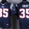 Nike New England Patriots #35 Jonas Gray Blue Elite Jersey