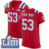 #53 Elite Kyle Van Noy Red Nike NFL Alternate Men’s Jersey New England Patriots Vapor Untouchable Super Bowl LIII Bound