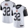 Nike Bengals #32 Jeremy Hill White Men’s Stitched NFL Limited Rush Jersey