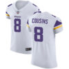 Nike Minnesota Vikings #8 Kirk Cousins White Men’s Stitched NFL Vapor Untouchable Elite Jersey
