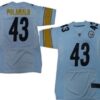 Nike Pittsburgh Steelers #43 Troy Polamalu White Elite Jersey