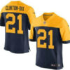 Green Bay Packers #21 Ha Ha Clinton-Dix Navy Blue With Gold NFL Nike Elite Jersey