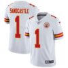 Nike Kansas City Chiefs #1 Leon Sandcastle White Men’s Stitched NFL Vapor Untouchable Limited Jersey