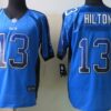 Nike Indianapolis Colts #13 T.Y. Hilton Drift Fashion Blue Elite Jersey