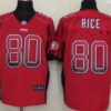Nike San Francisco 49ers #80 Jerry Rice Drift Fashion Red Elite Jersey